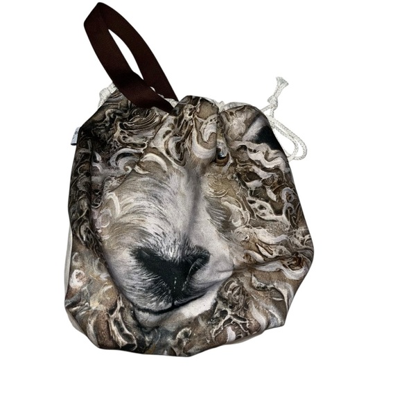 Elderwood Craft drawstring sheep knitting craft project bag - Picture 1 of 3